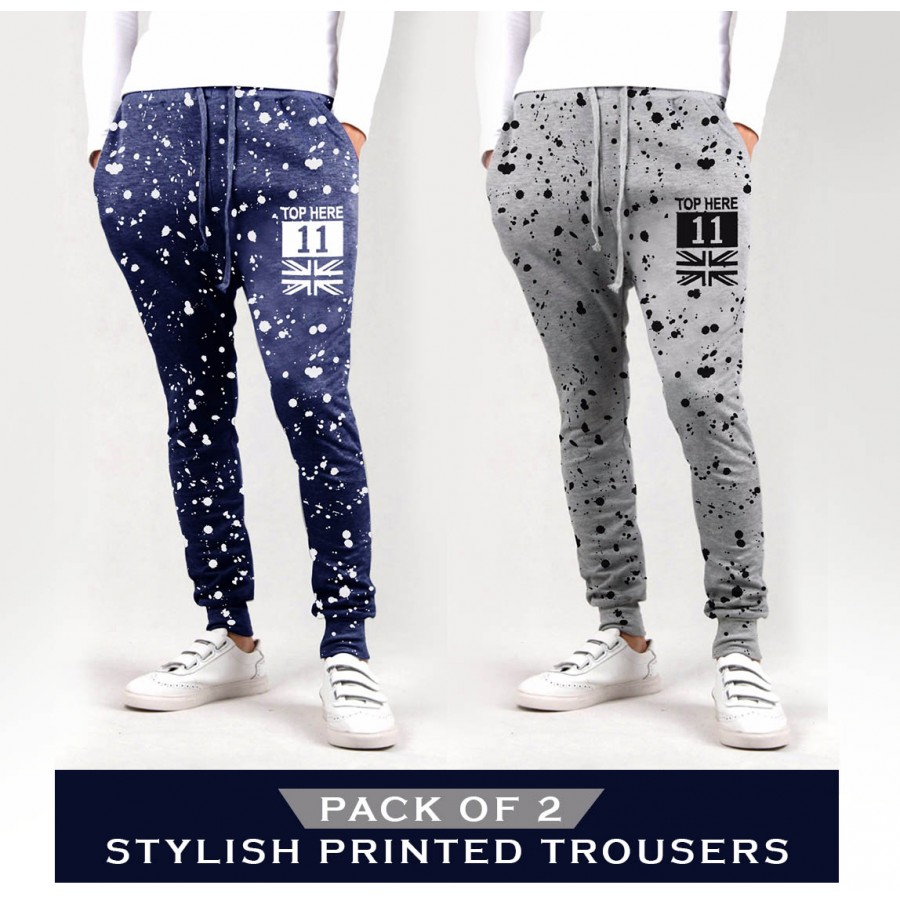 Pack 0f 2 Stylish Printed Trousers
